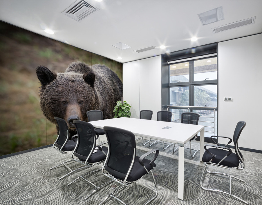 Grizzly Boar Wall Printing