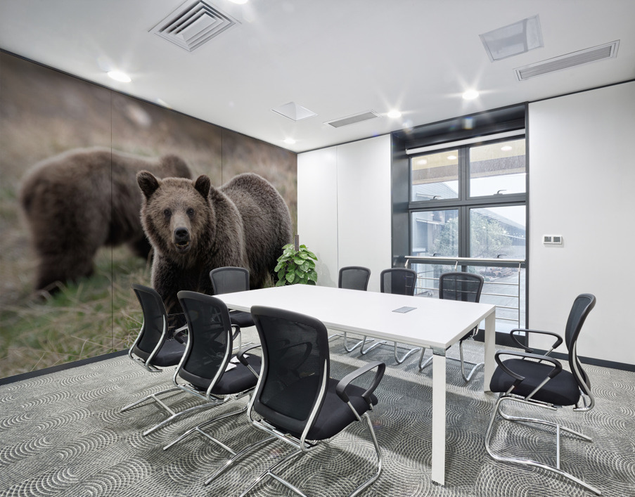 Grizzly Siblings Wall Printing