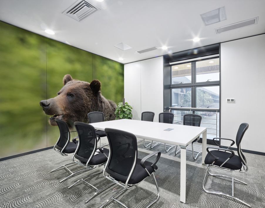 Grizzly Boar Wall Printing