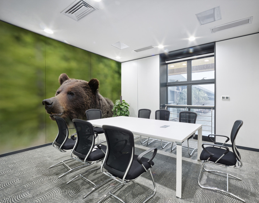 Grizzly Boar Wall Printing