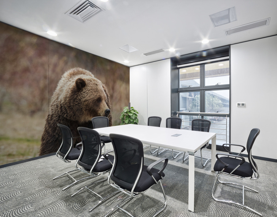 Grizzly Boar Wall Printing