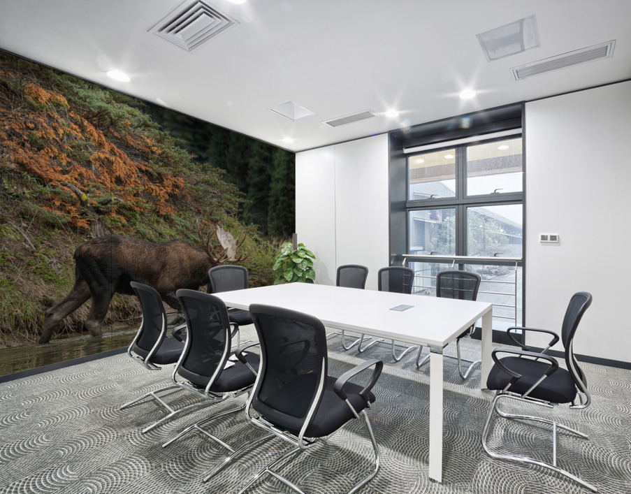 Bull Moose Wall Printing