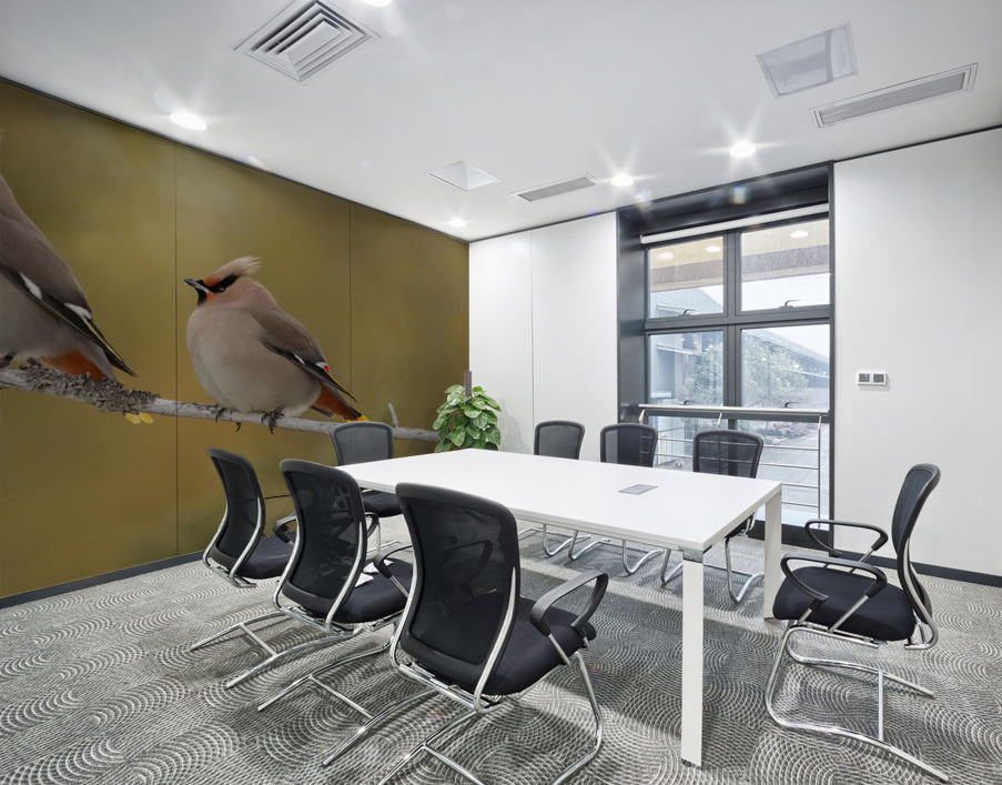 Bohemian Waxwings Wall Printing