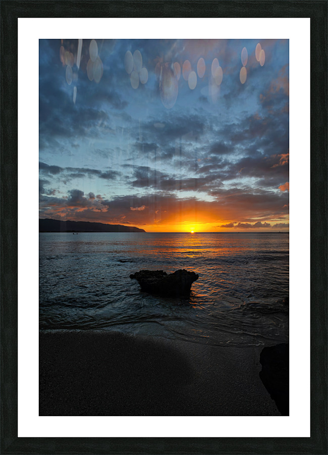 Tropical Sunset Picture Frame print