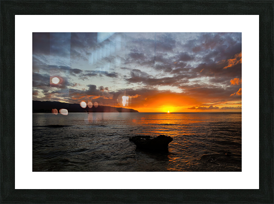 Tropical Sunset Picture Frame print