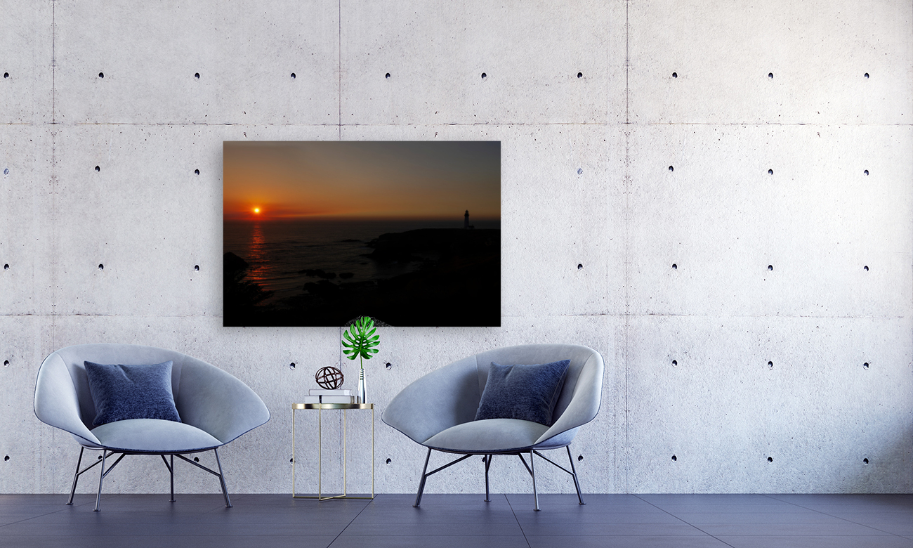 Lighthouse Sunset Reproduction