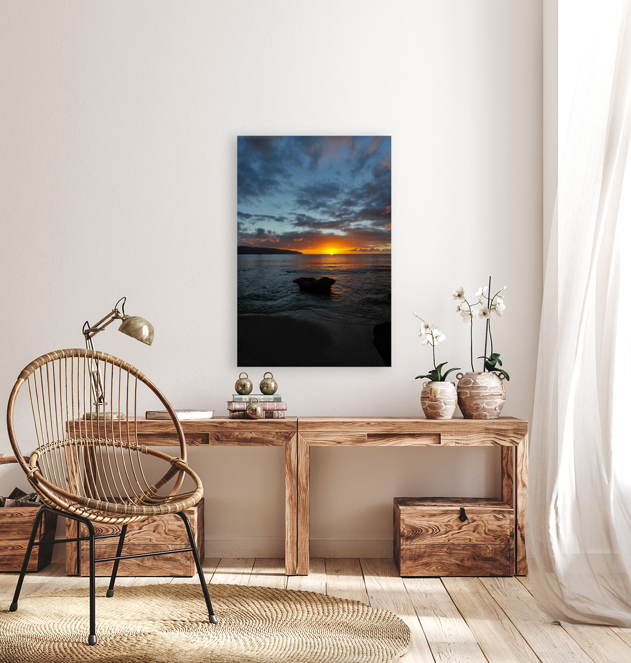 Tropical Sunset Reproduction